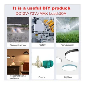 Wireless Remote Control Switch 30A 100 240V AC RF433MHz for Industrial Use - Picture 1 of 13