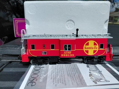 MTH Premier 20-91097 ATSF Santa Fe Bay Window Caboose w/ Figure New in box - Image 1 of 4