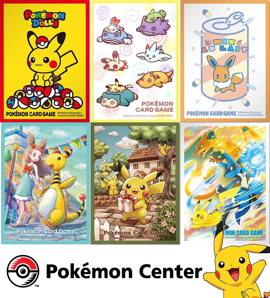 [Zum auswählen] Einzelne Pokémon Center Sleeves Kartenhüllen Original Japan - Bild 1 von 1