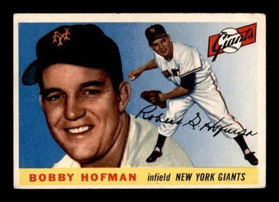 1955 Topps #17 Bobby Hofman  VG/VGEX X3228753 - Image 1 of 3