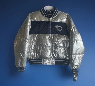Tennessee Titans Silver G-III 4 Her Puffer Jacket Women’s Medium MSRP $120 NWT - Image 1 of 4