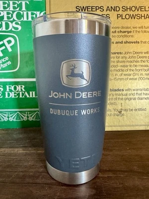 New John Deere Dubuque Works Yeti Tumbler 20oz - Image 1 of 3