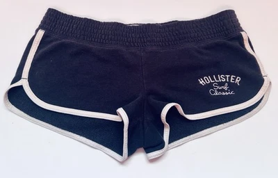 Mini Pantalones Cortos de Sudadera Hollister Y2K Años 90 2000 Talla Pequeña Azul Marino Oscuro Foto 1 de 4
