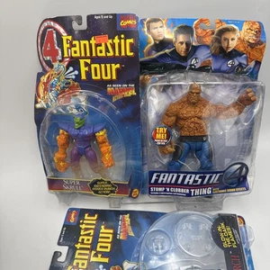 Menge 3 1994 Toy Biz Fantastic Four 6" Figurenset Thing Skrull Invisible - Bild 1 von 7