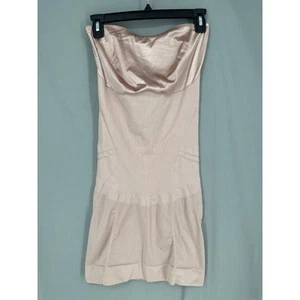 Spanx Strapless Slip Womens Large Rose Gold Slimmer Shine Nude Slimming Shaping - Picture 1 of 7