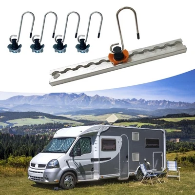 1pc/4pcs Hook for Tracks Fittings Single Stud Fitting L Track Tie Down Anchors - Image 1 of 4