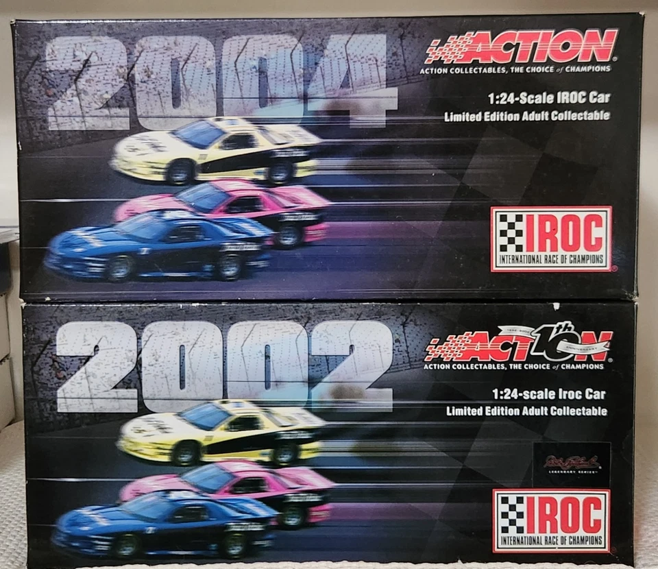 Dale Earnhardt Pontiac Firebird IROC Lot of 2 Cars 2002 2004 1/24 Free Shipping! - Image 1 of 4