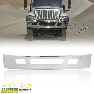 14" Chrome Front Bumper For International WorkStar 7300 7400 7500 7600 7700 - Image 1 of 4