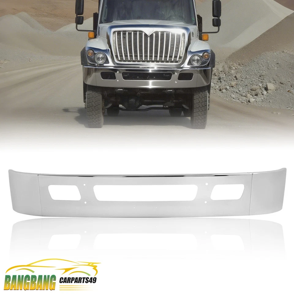 Parachoques delantero cromado 14" para International WorkStar 7300 7400 7500 7600 7700 Foto 1 de 4