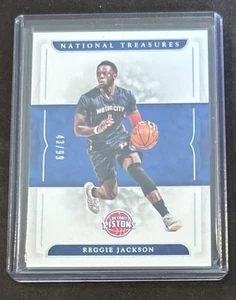 2016-17 Panini National Treasures - Reggie Jackson Silver Foil #43/99 Pistons - Picture 1 of 2