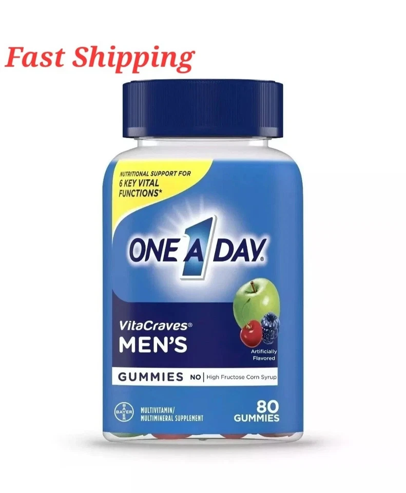 One a Day Mens VitaCraves Multivitamin Gummies 80 Count
