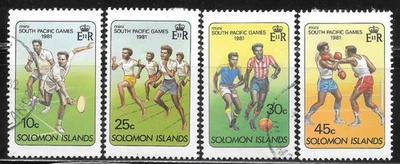 SOLOMON ISLANDS 1981. Sc #445-448; SG #440/3. Small South Pacific Games. Used/MH - Изображение 1 из 2