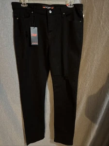 Riot Empire Jeans Herren 36/32 Schwarz Denim Skinny Fit Distressed. Neu mit Etikett. C67 - Bild 1 von 8