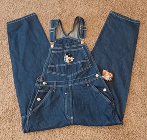NWT - Vtg Mickey Mouse Unlimited Disney Bib Overalls Womens Size Large-(28x27) - Picture 1 of 7