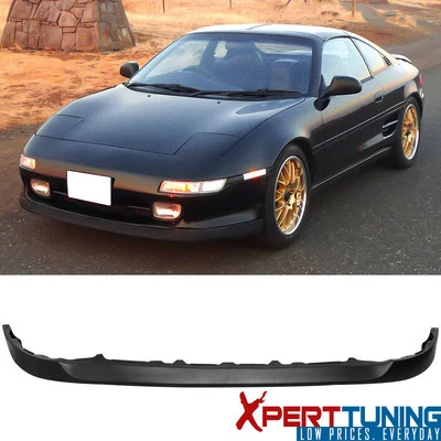 Fits 91-95 Toyota MR2 SW20 OE Style Front Bumper Lip Splitter Unpainted Black PU Foto 1 de 4