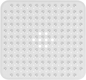Shower Mat Non Slip 21 x 21 Inches, Square Shower Mat with Suction Cups and Drai - Picture 1 of 12