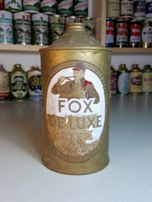 Fox Deluxe Quart cone top beer can