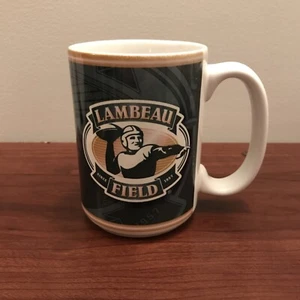 NFL Green Bay Packers Lambeau Field Ceramic Coffee/Tea Mug Retro Logo - Picture 1 of 9