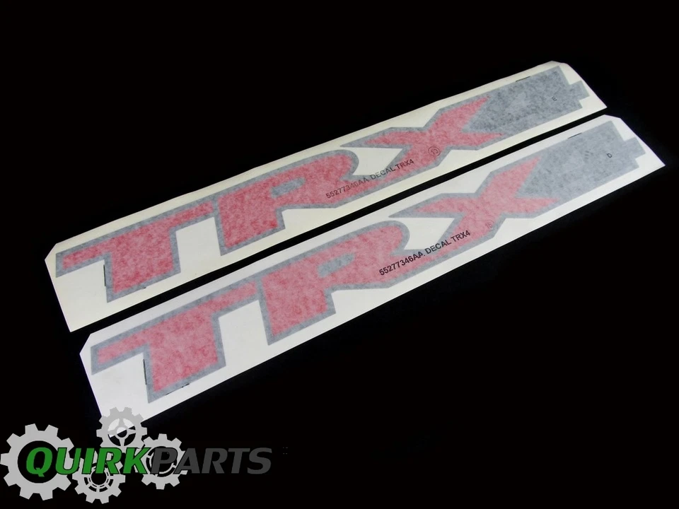 06-08 DODGE RAM 1500 2500 TRX4 FENDER STICKER DECAL EMBLEM SET OF 2 NEW  MOPAR - Image 1 of 1