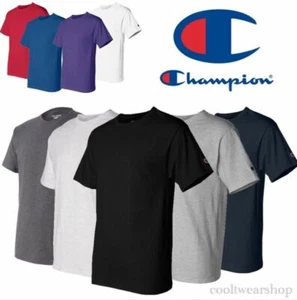 Champion T425 Men Crew Neck Short Sleeves T-Shirt S,M,L,XL,2XL,3XL - Picture 1 of 46