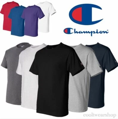 Champion T425 Hombres Cuello Redondo Mangas Cortas Camiseta S,M,L,XL,2XL,3XL Foto 1 de 2