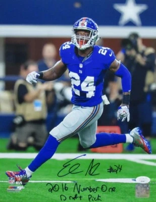 Foto firmada/inscrita de Eli Apple 11x14 New York Giants JSA 186127 Foto 1 de 3