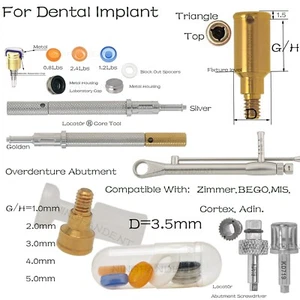 Pilar de implante 1-5,0 mm GH tapa masculina localizador dental herramientas básicas se adapta a Zimmer Adin - Imagen 1 de 163