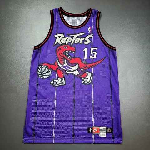 100% Authentic Vince Carter Rookie Nike 98 99 Raptors Pro Cut Game Jersey 50+3 Cover