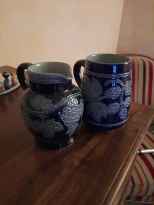 Grès D'Alsace Claude Schmitter.Lot Pichet Et Chope - Photo 1/4