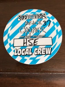 Alice Cooper plus Scorpions - One Night One Stage - satin pass Local Crew  - Picture 1 of 3