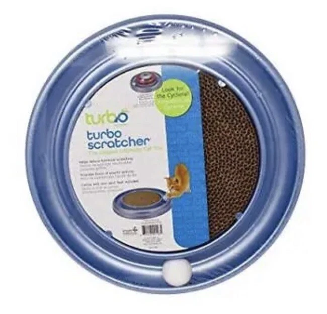 Bergan Turboscratcher Gato Juguete Azul Por Coastal Nuevo Precintado Foto 1 de 1