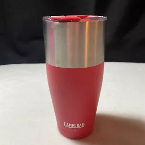 CamelBak KickBak Stainless Vacuum Insulated 20 oz Tumbler: Dragon Red Silver Cup - Picture 1 of 11