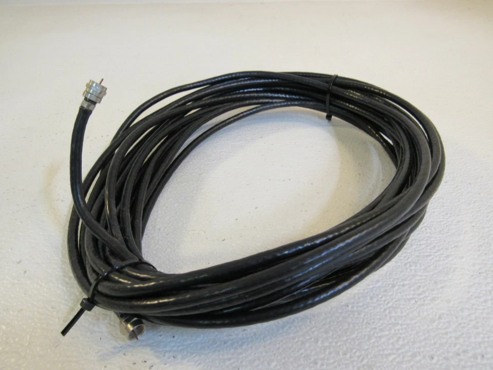 Standard Coaxial Cable Wire 36ft RG6 F Type Male - Image 1 of 4