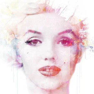 VeeBee - Marilyn Monroe en acuarela - Firmado edición limitada impresión - Imagen 1 de 3