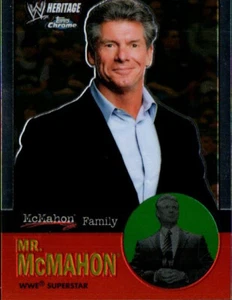 2007 Topps Heritage II Chrome WWE Wrestling Card #54 Mr. Vince McMahon - Picture 1 of 2