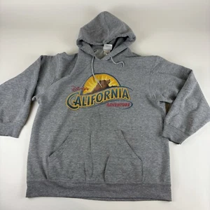 Vintage Disney California Adventure Large Gray Hoodie Disneyland “Runs Small” - Picture 1 of 15