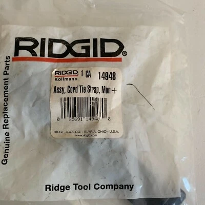 RIDGID Kollman  Cat No 14948 Assy, Cord Tie Strap, Mon+ - Image 1 of 2