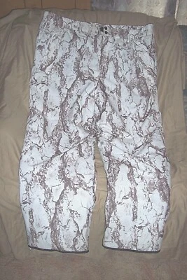 Mens 2X Snow Camo Pants Insulated Hunting Pants Waterproof Camo Natural Gear  - Image 1 of 4