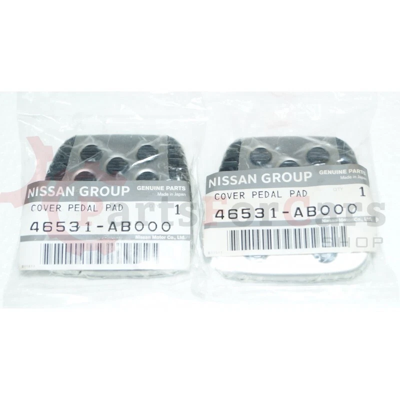 Genuine Nissan 46531-AB000 x2 Aluminum Clutch & Brake Pedal Pad Cover - Image 1 of 1