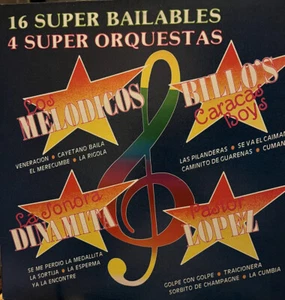 16 SUPER BAILABLES 4 SUPER ORQUESTAS 1987 SALSA Vinyl LP Billo’s Pator Lopez - Picture 1 of 4