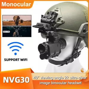 NVG30 Helmet 940nm IR Night Vision Monocular Telescope NVG10 gen3 Hunting Digita - Picture 1 of 21