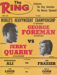 GEORGE FOREMAN vs JERRY QUARRY 8X10 PHOTO BOXING POSTER PICTURE - Picture 1 of 1