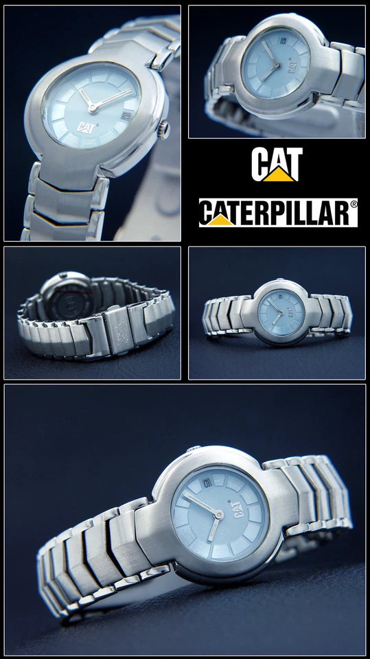 CAT Watch Exclusive Design Caterpillar ICONA Stainless Steel 1 3/32in FE341 - Image 1 of 1