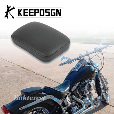 Rear Passenger Fender Seat Pad Pillion 8 Suction Cup for Harley Davidson Fatboy - Image 1 of 4