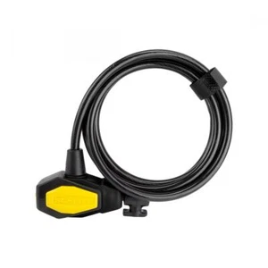 BIKE BICYCLE LOCK DEFENDER D3 CABLE 8mmx6f KEY COIL BLACK w/ BRACKET - Picture 1 of 1