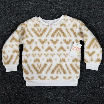Jumping Beans Sweater Girls 24 Months Multicolor Faux Fur Sherpa Baby Pullover - Image 1 of 4