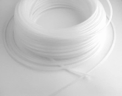 BG Keder - Tube rund Ø 6 mm weiß transparent - flexibler Kederschlauch - 7,5 Meter