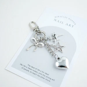 Fashion Starfish Shell Keychain Retro Silver Color Key Pendant AccessoriJO - Picture 1 of 8