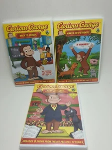 Lot of 3 Curious George DVD's - Picture 1 of 4