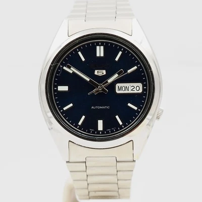 Seiko 5 Daydate Automatic 7S26-0364 TG 2, Stahl - 37 mm - Bild 1 von 4